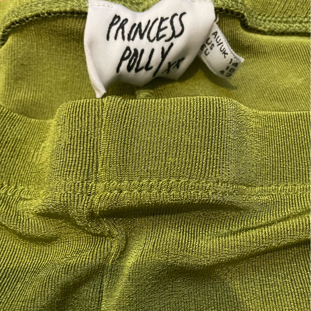 Princess Polly Green yoga pants size 10